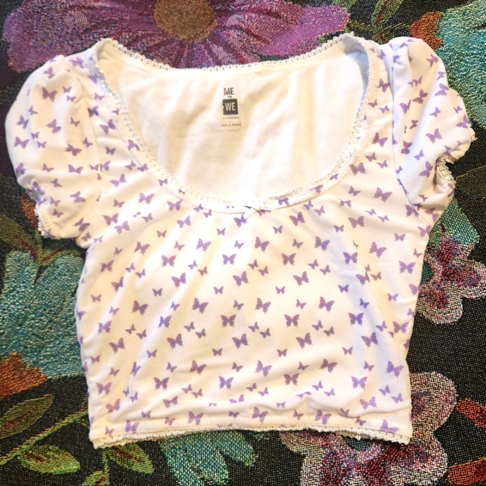 Butterfly Crop Top 🦋
